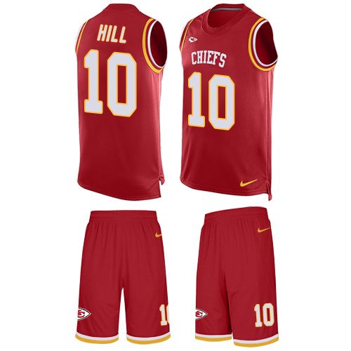 Nike Chiefs #10 Tyreek Hill Red Team Color Men's Stitched NFL Limited Tank Top Suit Jersey - Click Image to Close
